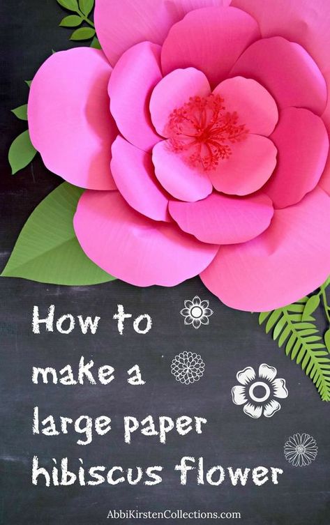 How to make large paper hibiscus flowers Paper Hibiscus Flowers Diy, Easy Paper Flowers For Kids, Hibiscus Paper Flower, Flower Bulletin Board, Giant Flower Backdrop, Art Projects For Toddlers, Diy Tissue Paper Flowers, Giant Paper Flower Tutorial, Hawaiian Baby Shower