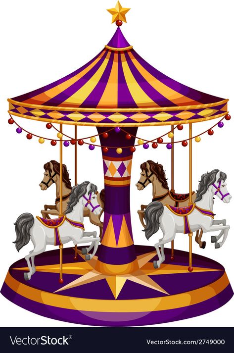 Carrousel Illustration, Event Props, Ride On, Carousel, Birthday Decorations, Png Images, Google Images, Adobe Illustrator, White Background