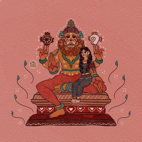 7. Sri Malola Narasimha - Also known as Sri Lakshmi Narasimha, confers wealth and prosperity. Embark on THE 9 DAY NAVA NRISIMHADEV CHALLENGE! 🎨 Join us as we explore the various facets of Lord Narasimha through art and devotion. Here are the prompts: 1. Sri Ugra Narasimha - Infuses courage and determination to overcome all fears and obstacles. 2. Sri Yoga Narasimha - Helps one enjoy peace, harmony, and bliss. 3. Sri Jwala Narasimha - Brings good health and success. 4. Sri Bhargava Narasimha... Raghavendra Swamy Drawing, Narasimha Swamy Drawing, Lord Narshima, Narasimha Swamy Painting, Lord Lakshmi Narasimha Swamy, Ugra Narasimha, Yoga Narasimha, Lakshmi Narasimha Swamy, Radhe Govinda