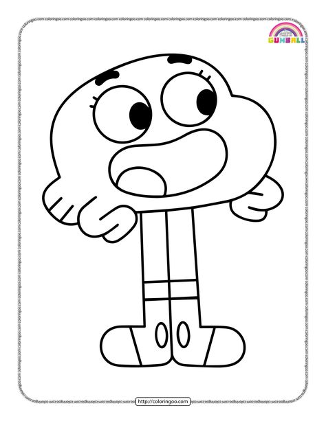 Gumball Coloring Page, Gumball And Darwin Tattoo, Gumball And Darwin Drawing, Gumball Drawing, Gumball Darwin, Spongebob Drawings, Notebook Doodles, Patchwork Tattoo, Disney Drawings Sketches