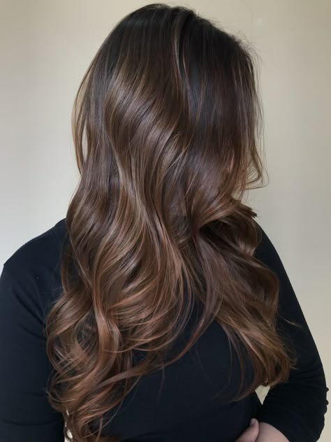 Light Chocolate Balayage, Bruslight Hair, Brushlight Hair Brown, Soft Balayage Brunette, Coffee Balayage, Glossy Brunette, Medium Brunette Hair, Brown Hair Looks, Brown Hair Inspo