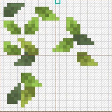 Animal Crossing Leaf Pattern, Animal Crossing Grass Pattern, Pixel Art For Animal Crossing, Acnh Grid Pattern, Animal Crossing Grid Design, Acnh Paths Designs Grid, Acnh Design Grid, Acnh Grid Design, Acnh Wallpaper Designs