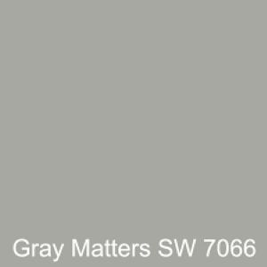 SW7066 Gray Matters Sw Gray Matters, Gray Matters Sherwin Williams, Interior Door Color, Grey Family Rooms, Family Room Reveal, Dorian Grey, Sherwin Williams Gray, Greige Paint Colors, Mindful Gray