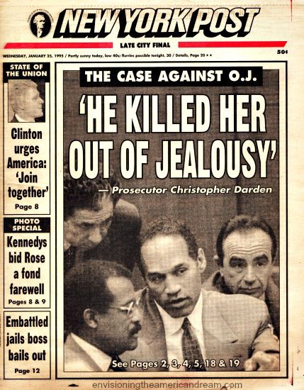 OJ trial The Case Against Him NY Post Jan 1995 #OJ Simpson #OJ #History #News Oj Simpson Trial, Oj Simpson Case, O J Simpson, Oj Simpson, Newspaper Front Pages, Tabloid Newspapers, History Taking, Armed Robbery, Newspaper Headlines