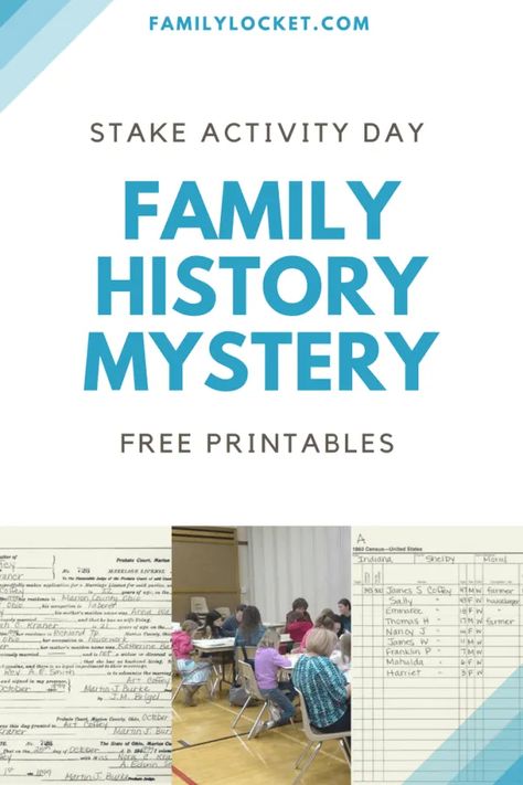 Genealogy Activities, Family History Games, Family History Activity, Temple Activity, Genealogy Projects, Temple Activities, Family Tree Activity, Temple And Family History, Family History Activities