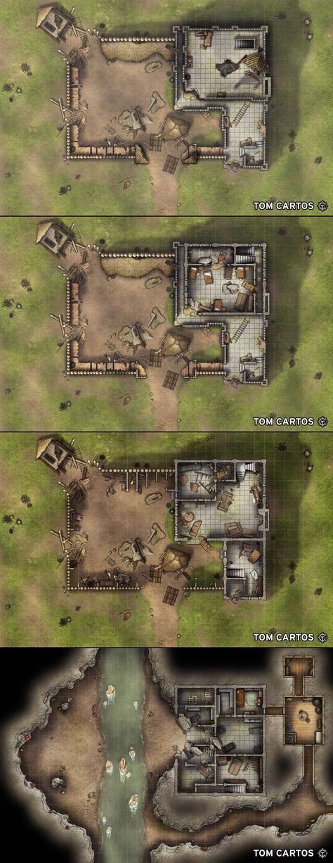 House Battlemap, Village Battlemap, Desert Village, Curse Of Strahd, Pathfinder Maps, Dragons 5e, Dnd World Map, Building Map, Fantasy Town