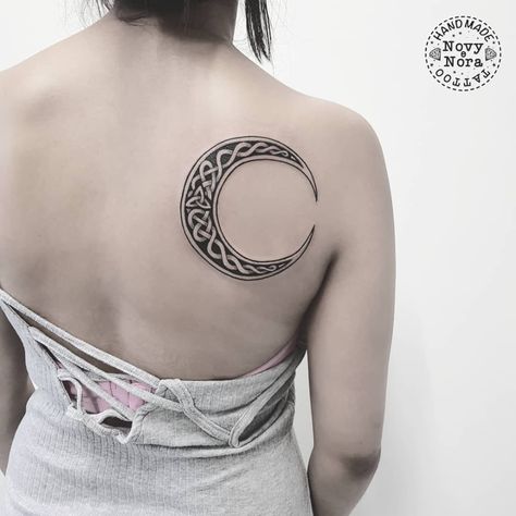 Celtic Moon Tattoo, Friday The 13th Tattoo Ideas, 13th Tattoo Ideas, Celtic Love Symbols, Celtic Motherhood Tattoo, Motherhood Tattoo, Triquetra Tattoo, Wiccan Tattoo, Celtic Motherhood