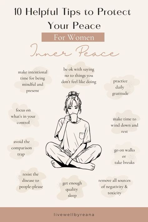 Protecting your peace is a personal journey requiring self-advocacy and healthy boundariesPeace involves protecting your mentalemotionalphysicaland spiritual well-beingHere are ten helpful tips to protect your peaceAlsoif you want to know how to heal yourselfit starts with caring for your mindMy e-bookHolistic Wellnessgoes further into how you can nurture your emotional and mental wellnesshow to heal yourselfmental wellnessmental healthmental well-beingholistic wellnessholisticself-carewellness Women Infographic, Healing Lifestyle, Protecting Your Peace, Wellness Ideas, Protect Your Peace, Self Advocacy, Practicing Self Love, Holistic Lifestyle, Healthy Boundaries