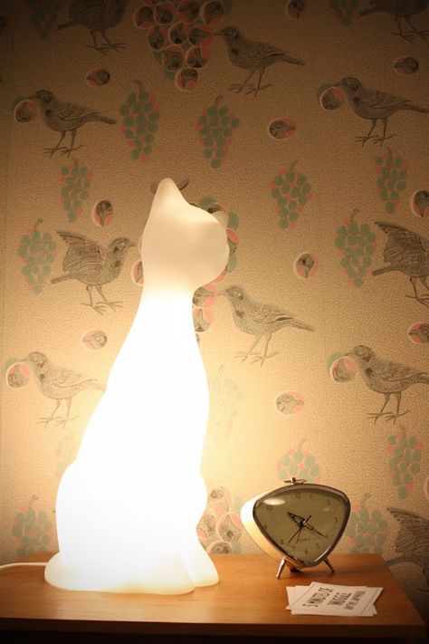 Cat Themed Bedroom, Cat Decor Bedroom, Cats Room, Bird Room, Cat Magazine, Cat Night, Cat Lamp, Chat Kawaii, Cat Meeting