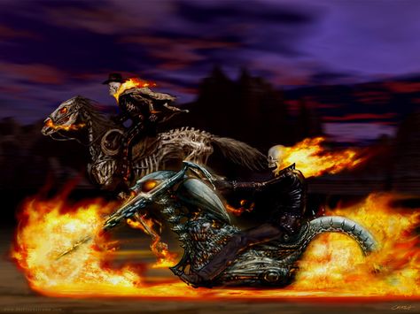 Ghost rider Horse & Cycle Ghost Rider Photos, Ghost Rider Bike, Ghost Rider Images, Ghost Riders In The Sky, Ghost Rider 2, Riders In The Sky, Ghost Rider Pictures, Ghost Rider Wallpaper, Spirit Of Vengeance