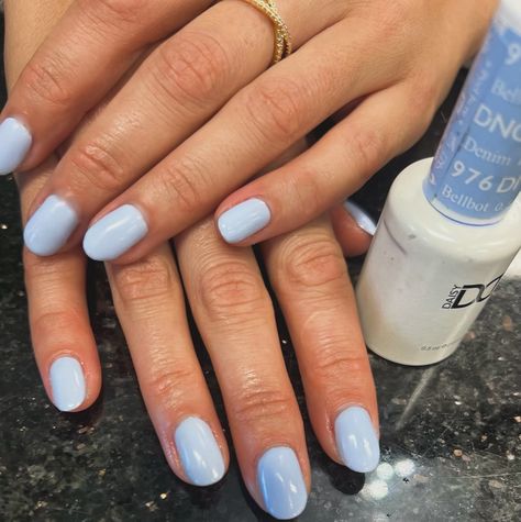 Dnd Milky Blue, Dnd Baby Blue, Dip Blue Nails, Dnd Light Blue, Dnd Blue Nails, Dnd Blue Bell, Blue Dnd Gel Polish, Dnd Blue Gel Polish, Blue Dip Powder Nails