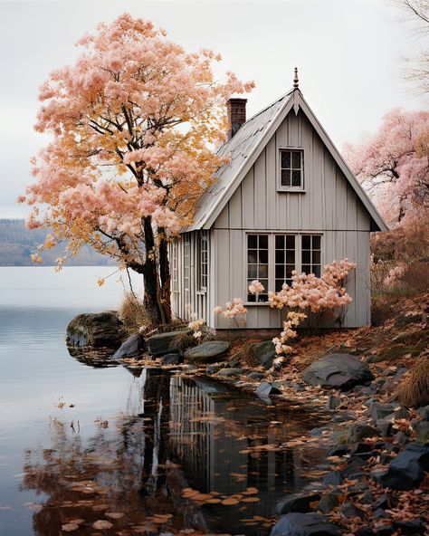 White Cabin Exterior, Scandinavian Cabin Exterior, Scandinavian Cottage Exterior, Play Architecture, Scandi Cottage, Norwegian Cottage, White Cabin, Scandinavian Cabin, Cabin Exterior