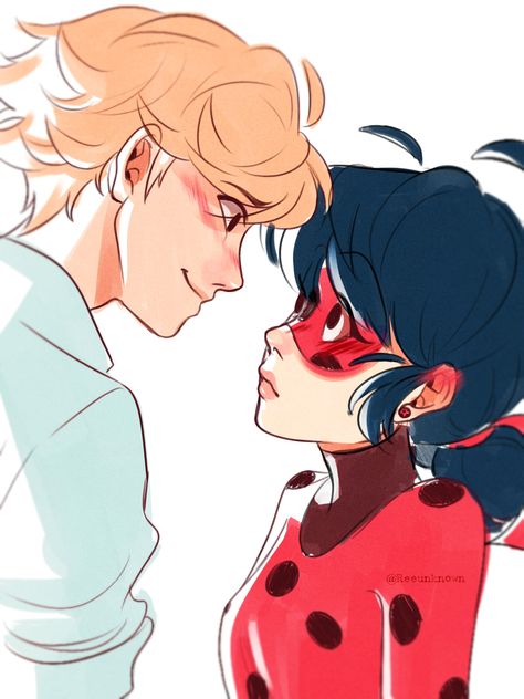 Audrey Character, Miraculous Ladybug Drawing, Miraculous Fan Art, Mlb Fan Art, Miraculous Fanart, Miraculous Ladybug Kiss, Adrian And Marinette, Ladybug Art, Character Artist