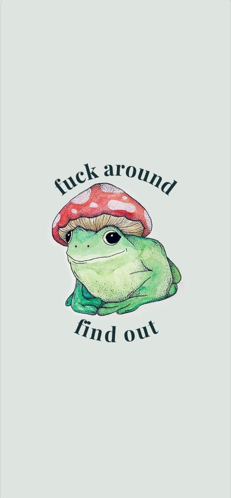 Cute Mushroom Frog Wallpaper, Quirky Wallpaper Iphone, Mushroom Lockscreen Aesthetic, Quirky Phone Wallpaper, Fall Frog Wallpaper, Silly Lockscreen, Goblincore Lockscreen, Silly Phone Wallpapers, Quirky Wallpaper Iphone Backgrounds