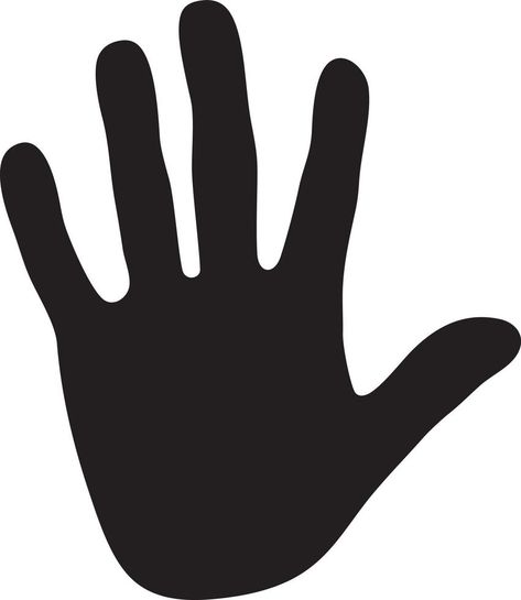 Stop hand silhouette Hand Template, Draw Show, Hand Silhouette, Hand Clipart, Resignation Letter, Clipart Black And White, Black Silhouette, Wood Sticks, Silhouette Free