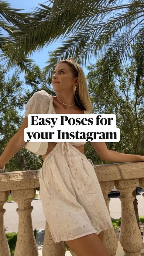 Easy Poses For Instagram, Poses For Pics By Yourself, How To Take The Best Instagram Pictures, How To Pose For Single Pictures, How To Naturally Pose For Pictures, Basic Photo Poses, How To Take Instagram Pictures, Easy Pictures To Take For Instagram, Instagram Photo Location Ideas