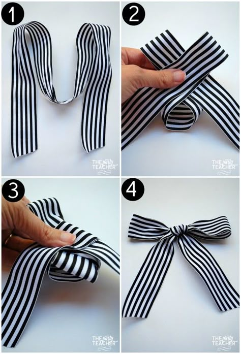 How To Tie A Cute Bow With Ribbon, How To Make A Bowtie With Ribbon, How To Tie A Neat Bow, Diy Twist Tie Bows, How To Tie A Bow On A Gift Bag, How To Tie A Simple Bow With Ribbon, How To Tie A Bow Around A Wine Bottle, How To Bow Tie, Bow Tying Tutorial Ribbons Simple