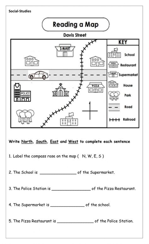 Map Reading Activities, Map Reading Skills Free Printable, 1st Grade Map Skills Worksheets, Reading A Map Worksheet, Mapping Skills Grade 2, Map Key Worksheet, Map Symbols Worksheet, Map Reading Worksheets, Maps 1st Grade