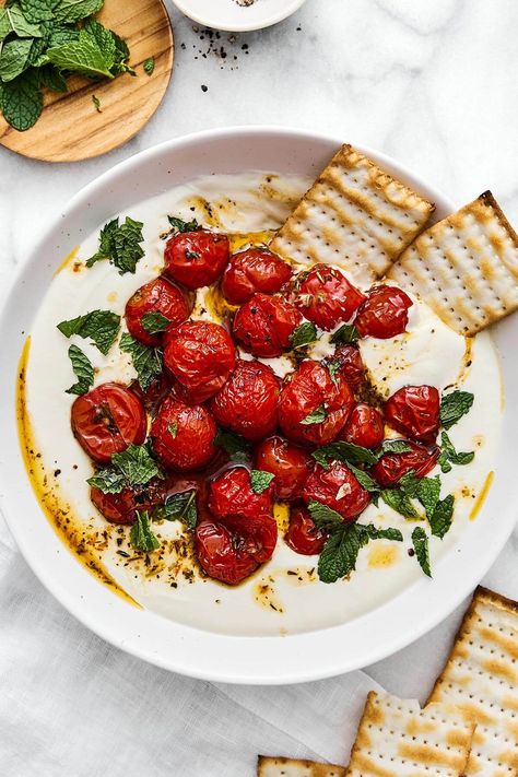 This Italian whipped feta dip with roasted tomatoes is the best appetizer ever. Scoop it with crackers or slather it onto crostinis! Best Appetizers Ever, Tomato Appetizers, Whipped Feta Dip, Mediterranean Appetizers, Best Appetizer, Feta Dip, Whipped Feta, Cheese Dishes, Recipe Roundup