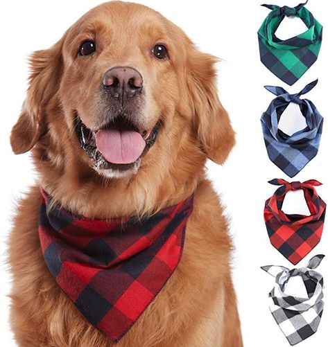 Amazon.com : Odi Style Buffalo Plaid Dog Bandana 4 Pack - Cotton Bandanas Handkerchiefs Scarfs Triangle Bibs Accessories for Small Medium Large Dogs Puppies Pets, Black and White, Red, Green, Blue and Navy Blue : Pet Supplies Dog Bandana Pattern Printable, Diy Dog Bandana Pattern, Bandana Display, Irish Wolfhound Puppy, Sewing Projects For Dogs, Dog Bandana Tutorial, Bandana Tutorial, Diy Dog Bandana, Bandana Diy