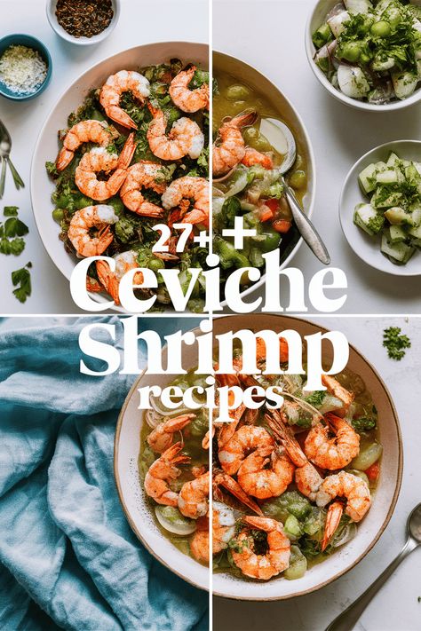 27+ Easy Ceviche Shrimp Recipes That Will Impress Your Guests and Brighten Your Table!

Whip up delicious ceviche shrimp recipes that will wow your friends and family! These easy dishes are perfect for summer gatherings or cozy dinners. With zesty lime juice fresh herbs and colorful veggies your table will shine. Perfect for appetizers or main courses seafood lovers will be thrilled! https://foodeau.com/ceviche-shrimp-recipes Shrimp Ceviche Recipe Mexican Authentic, Quick Pozole Recipe, Mexican Shrimp Ceviche, Shrimp Ceviche With Avocado, Ceviche Shrimp, Shrimp Ceviche Recipe, Pineapple Shrimp, Chipotle Shrimp, Dill Pickle Recipe