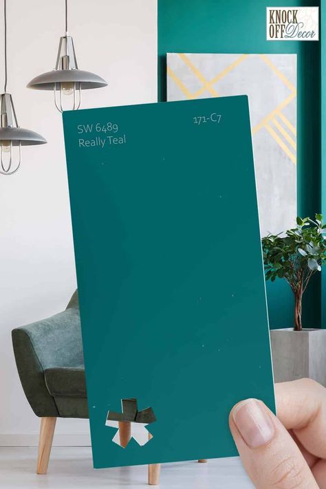 Sw Really Teal, Really Teal Sherwin Williams, Sherwin Williams Teal, Really Teal, Colours Wallpaper, Teal Couch, Teal Paint Colors, Sherwin Williams Blue, Color Projects