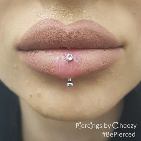 Horizontal Labret Piercing, Vertical Labret Piercing Aesthetic, Vertical Labret Jewelry, Piercings Idea, Labret Piercing Jewelry, Dream Piercings, Labret Vertical, Vertical Labret Piercing, Vertical Labret