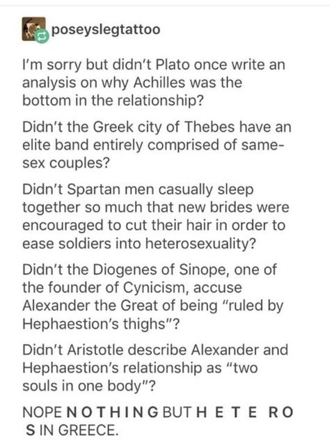 Queer Greek Mythology, Gay Greek Mythology, Greek Mythology Memes Funny, Greek Memes, Greek Mythology Humor, Gay History, History Jokes, Greek Myth, Greek And Roman Mythology