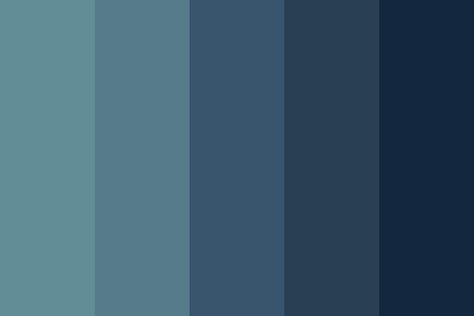 Outfit Colour Palette, Blue Color Pallet, Blue Pallets, Color Design Inspiration, Email Examples, Midnight Blue Color, Blue Color Palette, Color Palette Challenge, Stunning Hairstyles