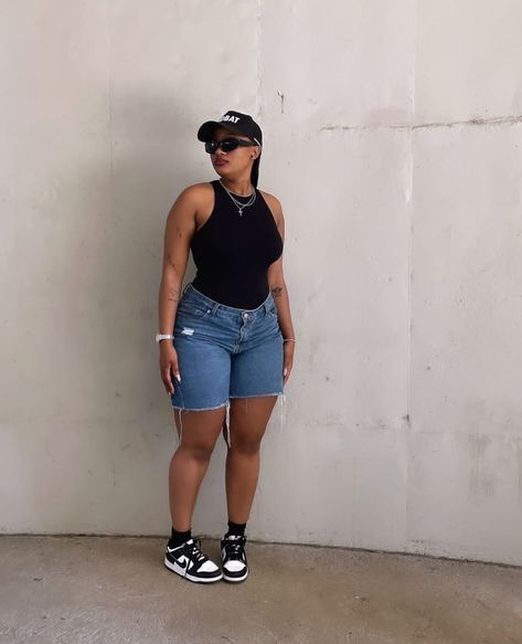 Shein Outfits Summer 2024 Baddie, Chubby Fashion Outfits, Plus Size Tomboy Fashion, Outfit Gorditas, Chubby Baddie, Chubby Outfit Ideas, Curvy Casual Outfits, Two Piece Dress Casual, Outfits Gorditas