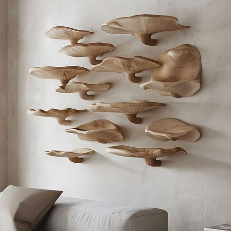 Art Wall Shelf, Nature Inspired Furniture Design, Organic Room Decor, Organic Style Interior Design, Organic Forms Design, Organic Product Design, Nature Inspired Furniture, Organic Furniture Design, Furniture Inspired By Nature