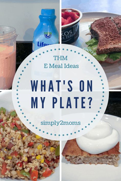 What's On My Plate - A Day of E Meals Trim Healthy Mama E Meals, Thm E Meals, E Meals, Thm E, Trim Healthy Momma, My Plate, Low Glycemic, Trim Healthy Mama, Trim Healthy