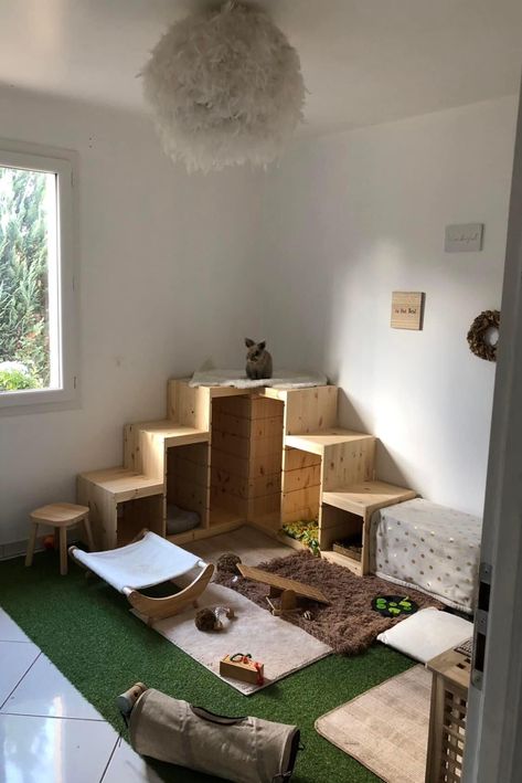 Bunny Furniture Diy, Bunny Room Indoor Rabbit Play Areas, Diy Rabbit Stuff, Bunny Room Aesthetic, Rabbit Home Ideas, Diy Bunny Hideout, Rabbit Hideout Diy, Bunny Homes Indoor, Bunny Play Area