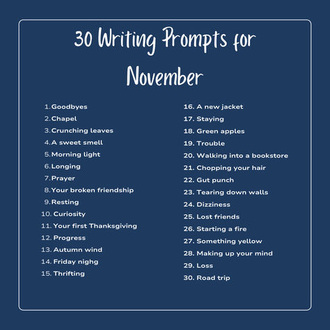 Writing Prompts Based On Your Birth Month, Poem Prompts, December Writing Prompts, November Writing Prompts, Holiday Writing Prompts, December Writing, Broken Friendship, Writing Scripts, Holiday Writing