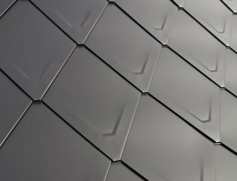 Future Roof® Slate Roof — Diamond Metal Roof Shingles — Cost + Colors Metal Roof Shingles, Slate Roof Shingles, Copper Metal Roof, Metal Shake Roof, Copper Roofing, Metal Shingle Roof, Metal Roof Tiles, Solar Shingles, Metal Shingles