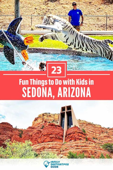 23 Fun Things to Do in Sedona with Kids: The Best Family-Friendly Attractions Sedona With Kids, Sedona Things To Do, Things To Do With Children, Sedona Arizona Travel, Sedona Resort, Things To Do In Sedona, Sedona Travel, Sedona Vacation, Slide Rock State Park