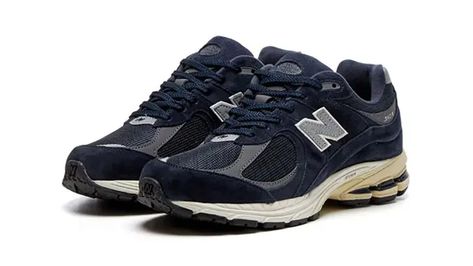 New Balance 2002R Navy Eclipse M2002RCA Side Navy Blue New Balance, 70s Converse, New Balance 992, Nike X Travis Scott, Ugg Ultra Mini, New Balance Outfit, Converse Run Star Hike, New Balance 2002r, Converse Run Star