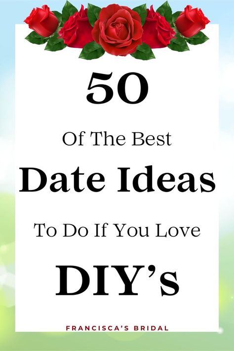 Are you looking for some creative and intimate date night ideas without even leaving the comfort of your own home? In this post, you will find 50 DIY date night ideas to do together at home that will not only bring out your creative sides, but also inspire laughter and lasting memories together! | Couple date ideas | Couple date night | Couple date ideas at home | Fun couple date ideas | Cheap couple date ideas | Couple date ideas free | Couple dates for rainy days | Outdoor date ideas | Summer date ideas | Spring date ideas | Fall date ideas | Winter date ideas |🔆#LoveStory #RomanticEncounters #HeartfeltConnections #DateNightIdeas #SoulmateSearch #FlirtyFridays #CandlelitDinners #StarryEyedMoments #LoveQuotes #DreamyDates #WhisperedPromises #AmourAdventures Intimate Date Night Ideas, Couple Date Ideas At Home, Diy Date Night Ideas, Date Ideas Spring, Date Ideas Free, Date Ideas Fall, Outdoor Date Ideas, Date Ideas Winter, Spring Date Ideas