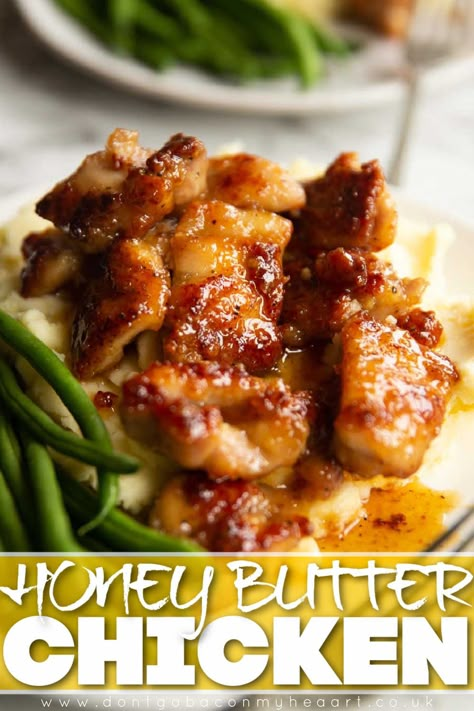 Recipes With Honey Butter, Vegetable Easy Recipes, Chicken And Honey Recipes, High End Meals, Easy Quick Dinners For Two, Mandy In The Making Recipes Chicken, Honey Butter Chicken Recipe, Interesting Chicken Recipes, Recipes With Chicken Patties