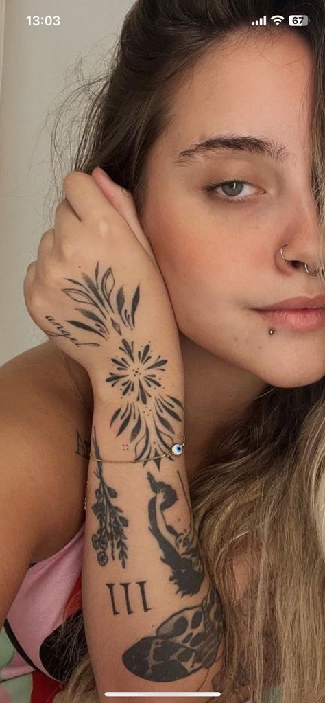 Floral Eye Tattoo, Flower Tat, Eye Flower, Eye Tattoo, Tatting, Tattoos, Floral