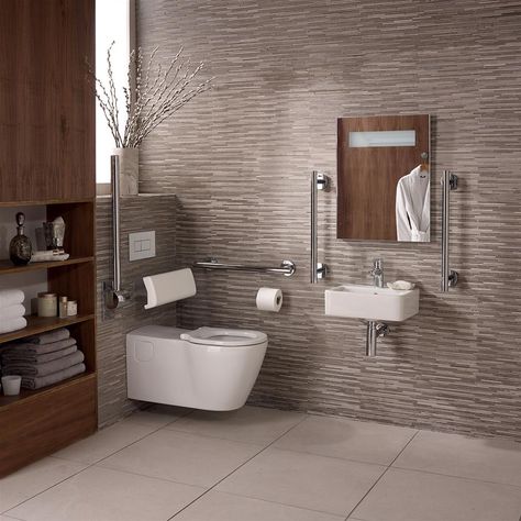 Concept Freedom Ensuite Bathroom Pack with 40cm Basin & Extended Wall Hung WC | Doc M Bathrooms | Doc M | Bluebook | IdealSpec Wall Hung Wc, Accessible Bathroom Design, Disabled Bathroom, Wall Hung Basin, Best Kitchen Design, Luxury Master Bathrooms, Accessible Bathroom, Steam Showers Bathroom, Ensuite Bathroom