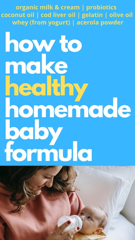 Baby Formula Recipe, Organic Baby Formula, Formula Recipes, Formula Milk, Baby Drinks, Fostering Children, Homemade Baby, Baby Milk, Baby Formula