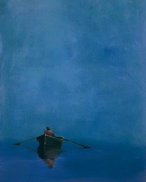 170 curtidas, 0 comentários - Hinke Wijngaarden (@woolfknits) no Instagram: “Rowboat on blue by Anne Packard, born 1933. #blue #rowboat #annepackard #femalepainter…” Row Boats, Beautiful Profile Pictures, Marine Art, Boat Art, Boat Painting, Art Courses, Row Boat, Rowing, Tattoo Designs Men