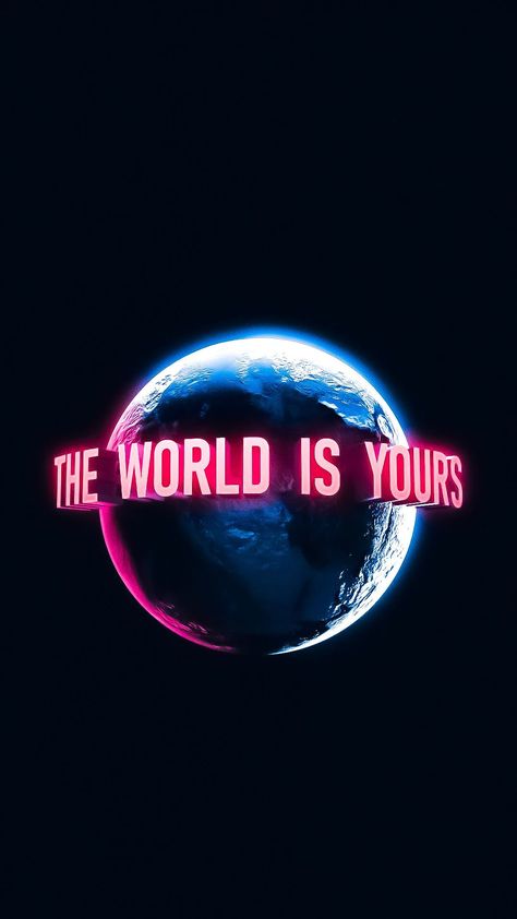 The World Is Yours Wallpaper Discover more Movie, Scarface, Scarface Game, The World Is Yours wallpaper. https://www.ixpap.com/the-world-is-yours-wallpaper-12/ The World Is Yours Wallpaper, Iphone Cartoon, Scarface Movie, Good Photo Editing Apps, Desain Editorial, Your Wallpaper, Tony Montana, Trippy Wallpaper, Mood Wallpaper