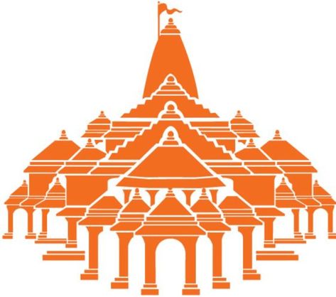 Ayodhya Ram Mandir Illustration, Temple Painting Design, Ram Mandir Decoration Ideas, Ram Mandir Theme Rangoli, Ram Mandir Sketch, Ram Mandir Drawing, Rangoli Poster, Temple Background, Stickers Bike