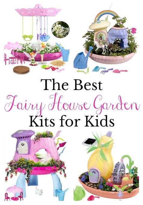 Kids Gardening Kit, Fairy House Garden, Kids Fairy Garden, Kids Gardening, Fairy Kit, Fairy Garden Kit, Garden Kit, Cheap Crafts, Crafts For Boys