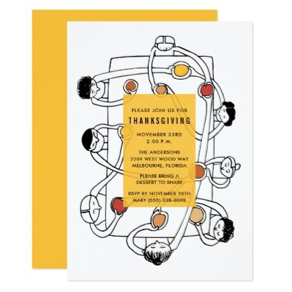 Thanksgiving Dinner Party Invitation Potluck Invitation, Lunch Invitation, Thanksgiving Invite, Fall Party Invitations, Friends Giving, Friendsgiving Invite, Thanksgiving Dinner Party, Thanksgiving Friendsgiving, Autumn Invitations