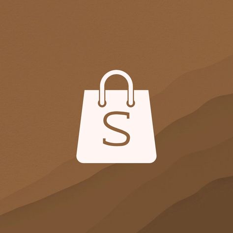 Shopee App Icon, Shopee Icon, App Icon Aesthetic, Aesthetic Brown, App Icon, Luxury Design, Design Art, Rose Gold, Gold