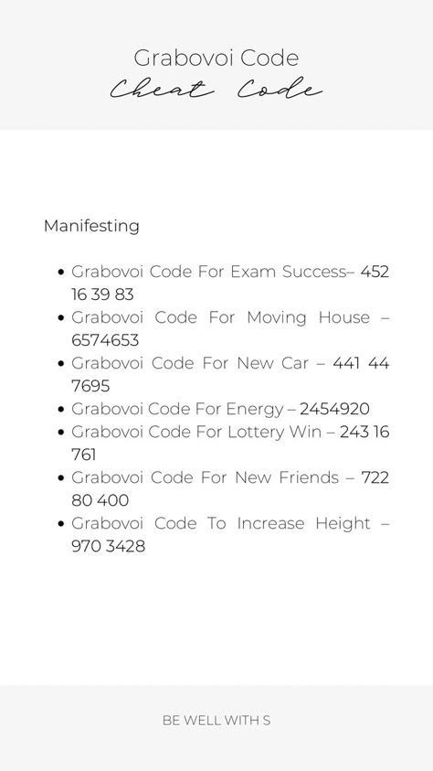 Gravoboi Codes For Exam, Healing Code For Success In Exam, Grabovoi Codes Friendship, Grabovoi Codes Pass Exam, Grabovoi Codes For Happiness, Grabovoi Codes Fame, Grabovoi Codes For Fair Skin, Grabovoi Code For New Car, Grabovoi Code For New Home