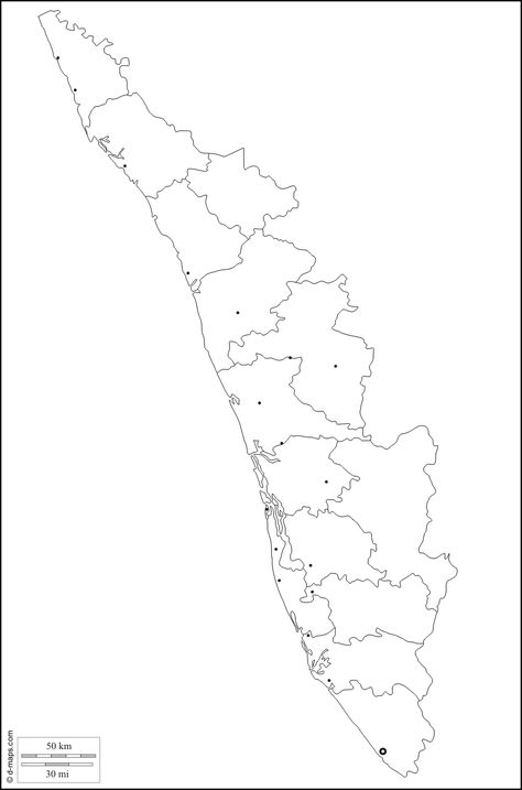 Kerala : free map, free blank map, free outline map, free base map : outline, districts, main cities (white) Kerala Map Outline, Kerala Map Drawing, Shiv Dance, Kerala Map, Army Wallpapers, Indian Army Wallpapers, Map Sketch, Sketch Images, Bike Drawing